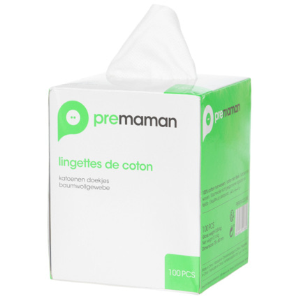 Avis Lingettes en coton multi-usages x100 Prémaman 1