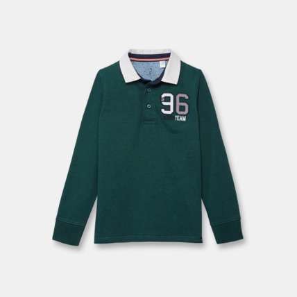 Avis Polo jersey chiné vert garçon OKAIDI 1