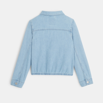 Avis Veste chemise en jean bleue fille OKAIDI 3