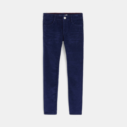 Avis Pantalon slim en velours stretch bleu garçon OKAIDI 2