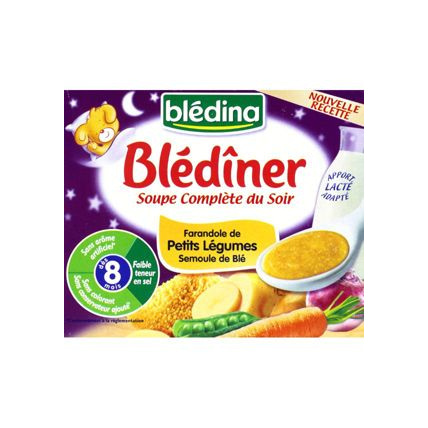 Avis BLEDINER Soupe complète du soir - Farandole légumes/semoule 2x250ml Blédina 1
