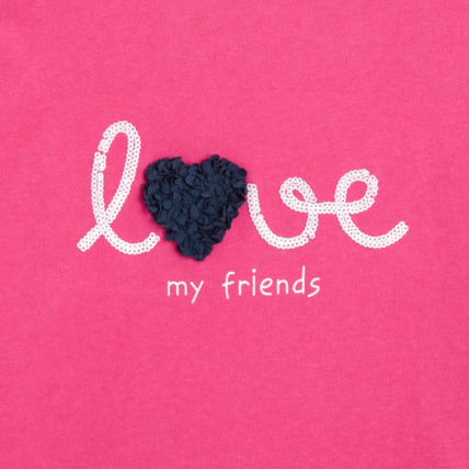 Avis T-shirt à message love rose fille OKAIDI 3