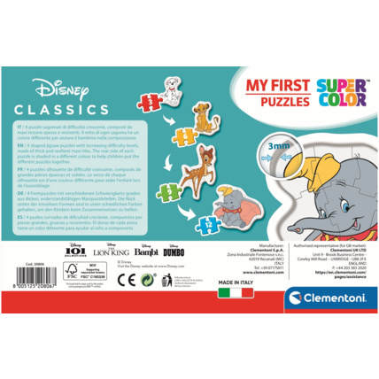 Avis Puzzle Disney Classic Characters - 1x3 + 1x6 + 1x9 + 1x12 pièces Clementoni 3