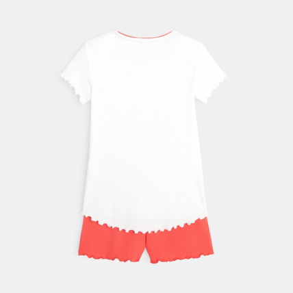 Avis Pyjama short coton imprimé girafes blanc fille OKAIDI 4