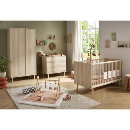 Avis Chambre Trio Paloma Lit bébé évolutif + Commode + Armoire Sauthon 2