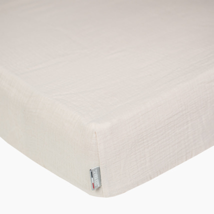 Avis Drap housse uni en gaze de coton Sevira Kids 2
