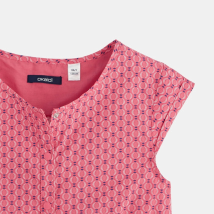 Avis Combishort imprimé rose fille OKAIDI 3