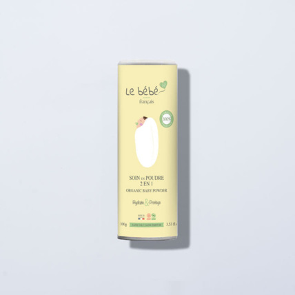 Avis Soin en Poudre 2 en 1 pour Bébé – 100% bio et végétal - Poudre sans talc Le bébé Français 1