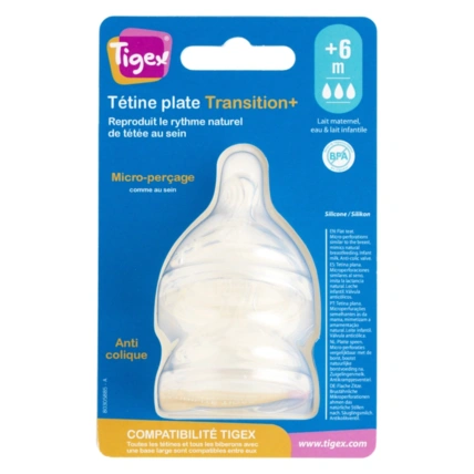 Avis Tétines plates TRANSITION+ silicone Tigex 4