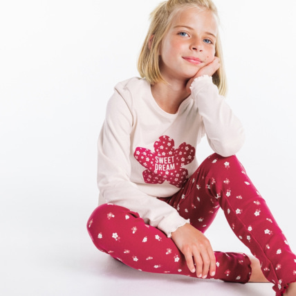 Avis Pyjama 2 pièces en jersey rose fille OKAIDI 1