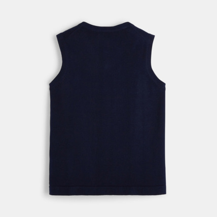 Avis Pull sans manches bleu garçon OKAIDI 2