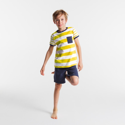 Avis Pyjama d'été rayé jaune garçon OKAIDI 1