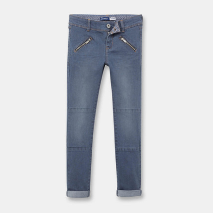 Avis Jean skinny hyper stretch gris fille OKAIDI 1