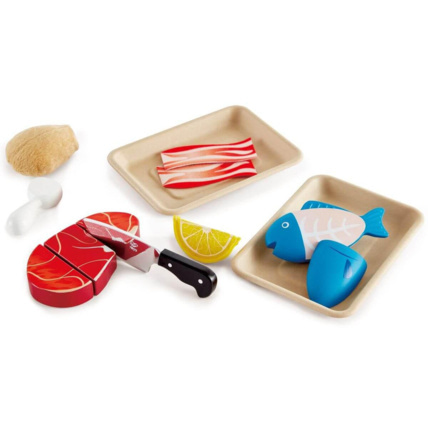 Avis Dinette en bois Viande et poisson à découper HAPE 1