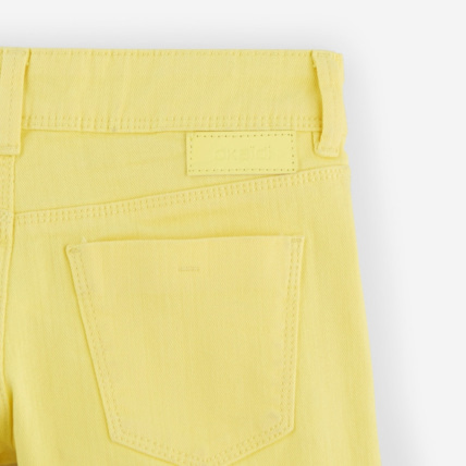 Avis Short en toile jaune fille OKAIDI 3