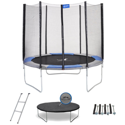 Avis Trampoline rond diam 250cm avec filet, échelle, bâche et kit d'ancrage- RALLI 250 Kangui 1
