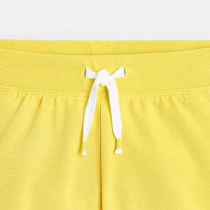 Avis Short uni en jersey jaune fille OKAIDI 2