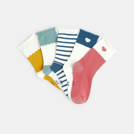 Avis Chaussettes fantaisie (lot de 5) fille OKAIDI 2