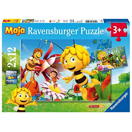 Avis Puzzle - Maya l'abeille dans le pré des fleurs - 2x12 pièces RAVENSBURGER 1