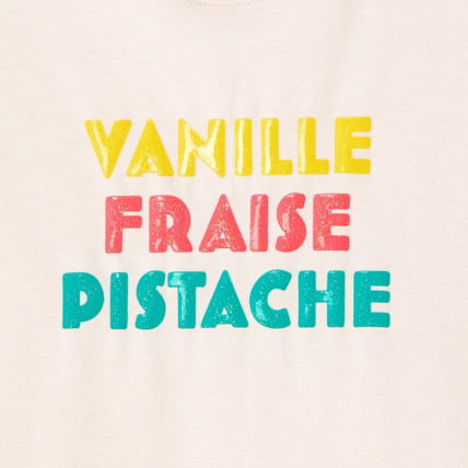 Avis T-shirt à message rose fille OKAIDI 3