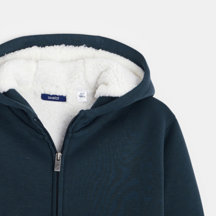 Avis Sweat zippé fourré à capuche gris garçon OKAIDI 4