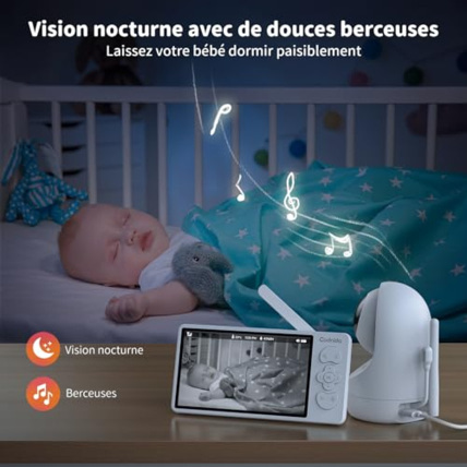 Avis Babyphone Vidéo 5.5" LCD Codnida 5