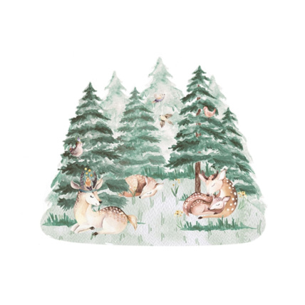 Avis Stickers forêt et biches Mon Lit Cabane 1