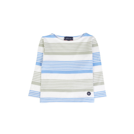 Avis Marinière tricolore Kids - coton léger - Milk/Lobelia/Oyat ARMOR-LUX 2