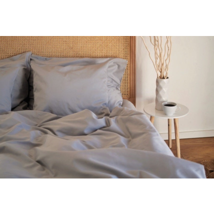 Avis Housse de couette en satin de coton - Gris Nuage Mon Lit Cabane 2