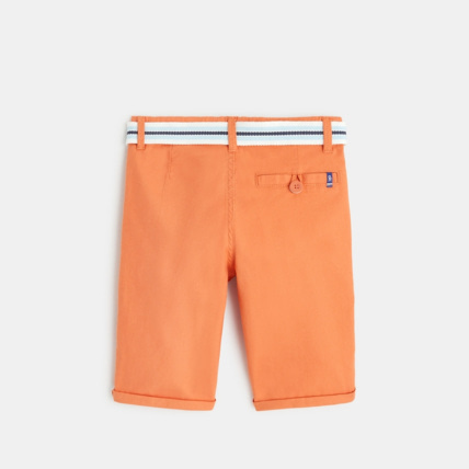 Avis Bermuda slim maille fantaisie orange garçon OKAIDI 4