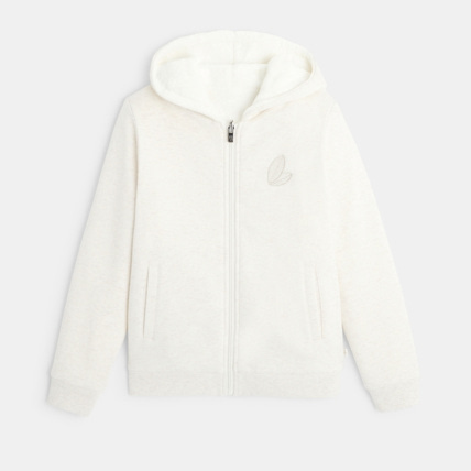 Avis Sweat-shirt zippé réversible beige fille OKAIDI 2