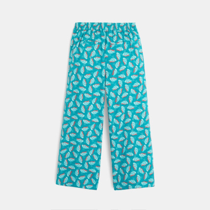 Avis Pantalon large imprimé vert fille OKAIDI 4
