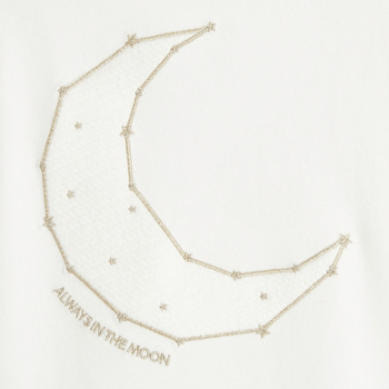 Avis T-shirt brodé à col montant blanc fille OKAIDI 3