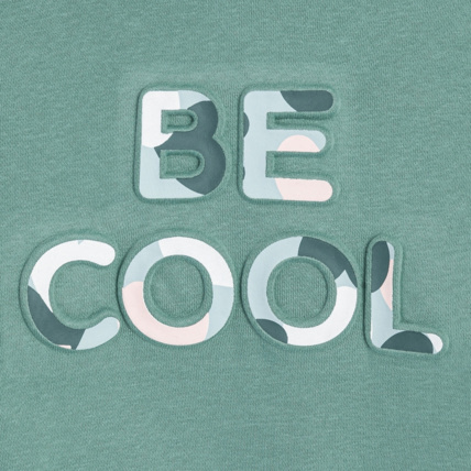 Avis Sweat-shirt à capuche "Be Cool" vert fille OKAIDI 3