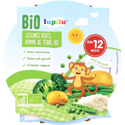 Avis Assiettes 12 mois Bio - Légumes verts, pomme de terre, riz lupilu® 1