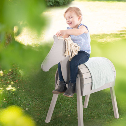 Avis Cheval de jardin en bois massif ROBA 2