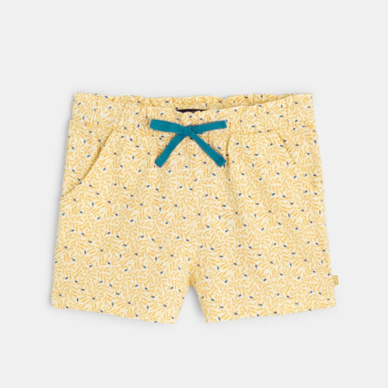 Avis Short en jersey imprimé jaune fille OKAIDI 2