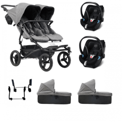 Avis Poussette Double Duet V3.2 + 2 Nacelles Plus + 2 Coques Cybex Aton 5 Mountain Buggy 1