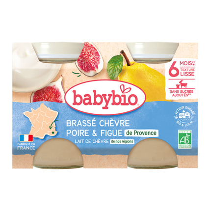 Avis Brassé chèvre poire et figue Babybio 1