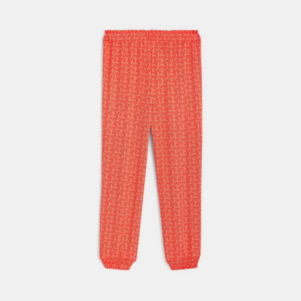 Avis Jogpant fluide imprimé orange fille OKAIDI 4