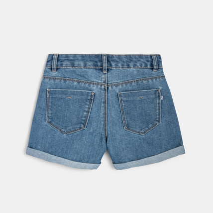 Avis Short en jean délavé bleu fille OKAIDI 3
