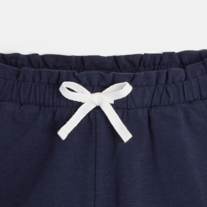 Avis Short maille imprimé feuillage bleu fille OKAIDI 3