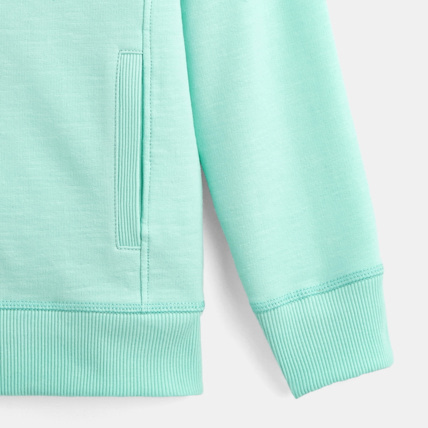 Avis Sweat-shirt uni à capuche bleu garçon OKAIDI 3