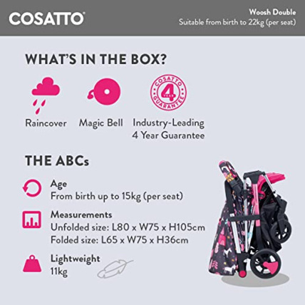 Avis Poussette double Woosh  COSATTO 3