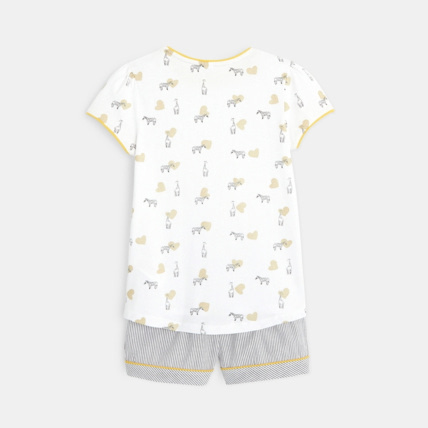 Avis Pyjama short jersey safari blanc fille OKAIDI 3