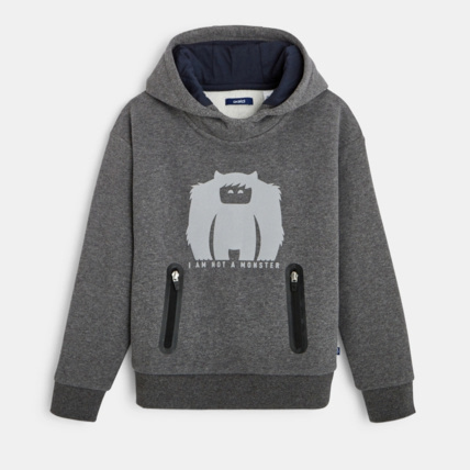 Avis Sweat à capuche Monster gris garçon OKAIDI 2