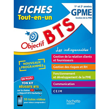 Avis Objectif BTS GPME - Fiches Tout-en-un Hachette Éducation 1