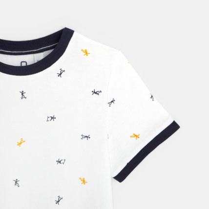 Avis T-shirt en coton piqué blanc garçon OKAIDI 2