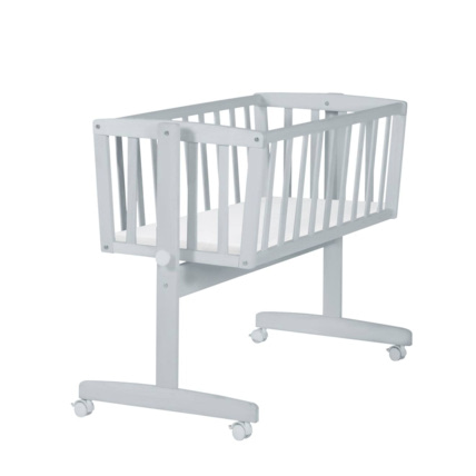 Avis Berceau en bois sur roulettes avec matelas ROBA 5