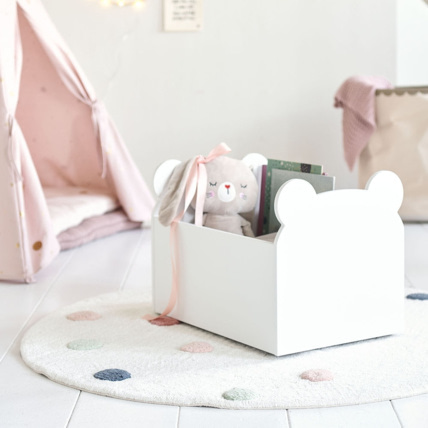 Avis Coffre à jouets bois à roulettes Ted Petite Amélie 1